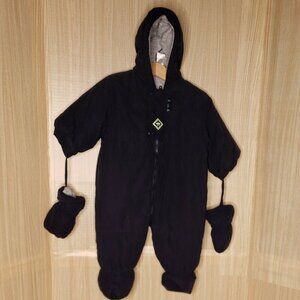 Absorba Infant Bunting With Detachable  Mittens Navy 9 Months